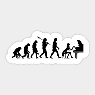 Piano Evolution Sticker